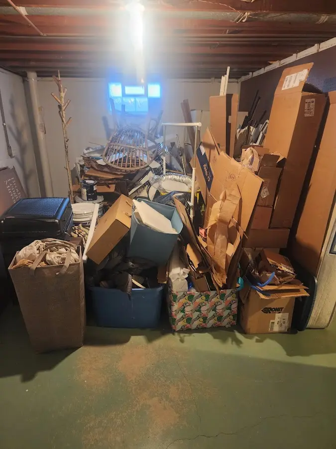 Roll-off dumpster container at job site for Construction Dumpster Rental in Amelia